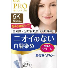 【36個セット】 サロンドプロ 無香料ヘアカラー 早染めクリーム 白髪用 5K 栗色がかったナチュラルブラウン