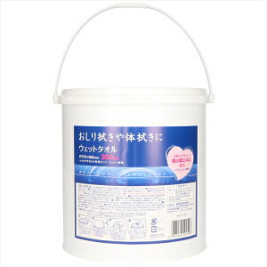 【10個セット】 JELウエットタオル300枚バケツ本体 昭和紙工 おしりふき
