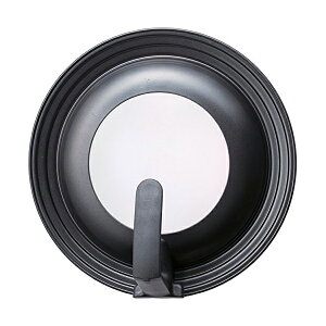 【2個セット】 貝印 KAI DW5626 フライパンふた House Select 24-28cm スタンド 付 錆びにくい DW-5626 フライパン 臭い コーティング プレゼント ガラス蓋 新生活 ふた 自立 ブラック 引越し アルミ製 強