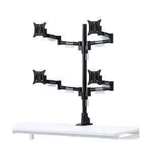 サンワサプライ 水平多関節液晶モニタアーム ( 4面 ) CR-LA1505BK 送料無料