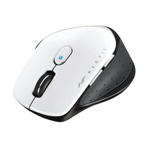 �o�b�t�@���[ ���� BlueLED 5�{�^�� �l�I�t�B�b�g�}�E�X M�T�C�Y �z���C�g BSMBW510MWH ��������