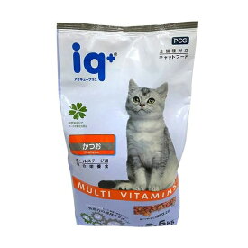 【3個セット】 iq ( アイキュー ) +猫ドライかつお 2.5kg キャットフード 猫 ネコ ねこ キャット cat ニャンちゃん