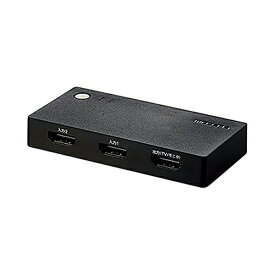 【正規代理店】 エレコム DH-SWL2BK HDMI切替器 / 2入力1出力 / ケーブルナシモデル / ブラック