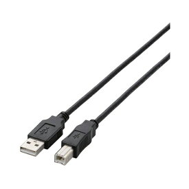【正規代理店】 エレコム U2C-BN20BK USBケーブル USB2.0 A-Bタイプ 2m ブラック USB2.0ケーブル / ノーマル /
