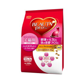 【5個セット】 ビューティープロ キャット 子猫用 12ヵ月頃まで フィッシュ味 600g フード 猫 ネコ ねこ キャット cat ニャンちゃん