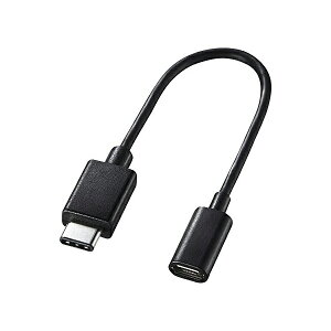 TTvC TypeCUSB2.0microBϊA_v^P[u AD-USB25CMCB USBP[u ϊP[u 10cm USB TypeC IX - micro B X MacBookΉ 
