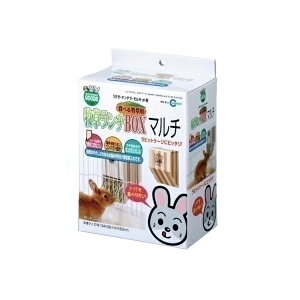 マルカン 牧草ランチBOXマルチ うさぎ・モルモット・チンチラなどの小動物 MR-610 W145×D90×H215 MARUKAN マルチカラー 小動物用品 エサ入れ エサ サイズ 小動物 フード うさぎ モルモット ペット