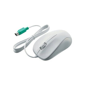 【正規代理店】 エレコム M-K6P2RWH/RS PS/2有線マウス 光学式 3ボタン 有線 マウス Mサイズ ホワイト Windows11 対応