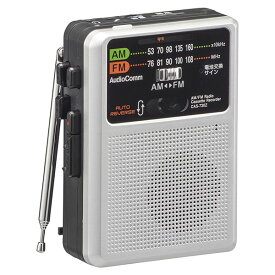 オーム電機 CAS-730Z AM/FMラジオカセットレコーダー (ワイドFM/スピーカー搭載/両耳イヤホン付/単3形×2本使用)
