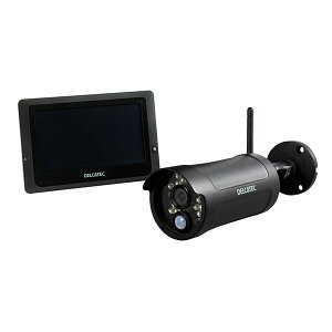 DXアンテナ WSS7M2CL ワイヤレスフルHDカメラ&7inchモニターセット 屋外対応 タイプ 有効画素数 デルカテック 防水 ブラック 電池レス仕様 人感センサー ネットワークカメラ セキュリティ 防犯カ
