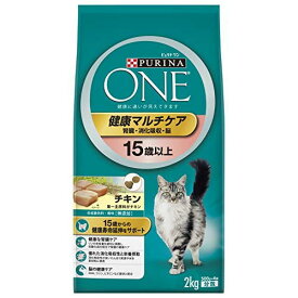 【3個セット】 ピュリナワン キャット 健康マルチケア 15歳以上 チキン2kg 猫用 猫フード ネスレ日本
