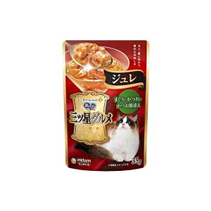 【16個セット】 ユニチャーム 銀のスプーン 三ツ星グルメパウチ ジュレ まぐろ ・かつおに かつお節 添え 35g ウエットパウチ 猫 年齢指定なし 一般食 ユニ・チャーム unicharm ウエットフード