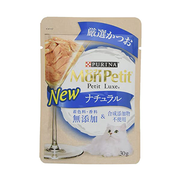 ネスレ日本 モンプチ プチリュクスパウチ ナチュラル 成猫 かつお30g キャットフード・サプリメント