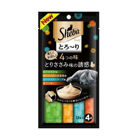 【24個セット】 マースジャパンリミテッド シーバ とろーり メルティ 4つの味 とりささみ味の誘惑12g×4