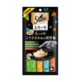 【6個セット】 マースジャパンリミテッド シーバ とろーり メルティ 4つの味 とりささみ味の誘惑12g×4