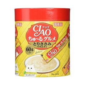 【12個セット】 いなば チャオ ちゅ る 60本入り ちゅ るグルメ とりささみバラエティ 14g×60本 ペースト 国産品 おやつ SC-140 いなばペットフード チュール CIAO 緑茶消臭成分配合 SC140 猫用ふりかけ チャオちゅーる キャットフード 猫おやつ 安心素材