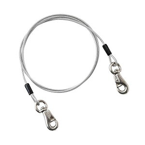 【3個セット】 ペティオ ストロングワイヤーDX 300cm 超大型犬 から45kg Petio W50730 係留用ケーブル ストロング ヤマヒサ ステンレス ドッグ グッズ ワイヤー 長毛犬 ペット 係留 大型犬 短毛犬 安