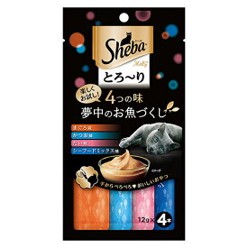 【6個セット】 マースジャパン シーバ とろ～り メルティ 4つの味 夢中のお魚づくし 12g×4本