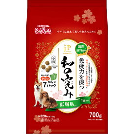 【6個セット】 ペットライン JPスタイル和の究み 小粒 低脂肪 1歳から 700g(100g×7)