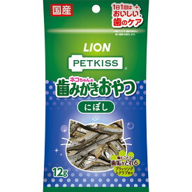 【6個セット】 ライオン PETKISS(ペットキッス) FOR CAT オーラルケア にぼし 12g