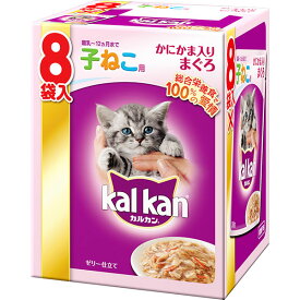 マースジャパン カルカン パウチ 12ヶ月までの子ねこ用 かにかま入りまぐろ 70g×8袋入