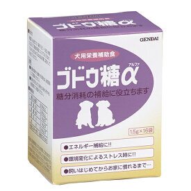 【10個セット】 現代製薬 ブドウ糖α 1.5g×16袋