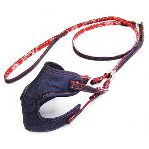 【12個セット】 岡野製作所 コットンデニムソフトHリード3Sネイビー ペット用品 ライトブルー サイズ 岡野 ネイビー ウェア リード 胴輪 ペット 犬用 安心素材