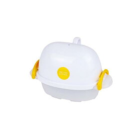 【3個セット】 DELISH KITCHEN パール金属 電子レンジ調理用品 イエロー 17×11×11cm レンジでゆで玉子 2エッグ CC-1341