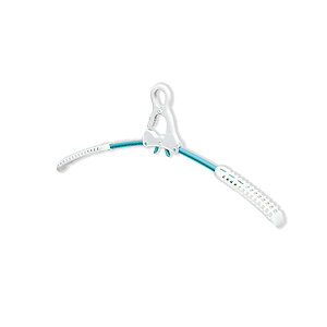 ツウィンモール 折りたたみ式 ハンガー トレーナーハンガー 2ピンチ グリーン LT-06 GR Lautiar ラティアル コンパクト収納 洗濯用品 洗濯グッズ 幅広 ツインモール 型崩れ防止 洗濯ハンガー 折