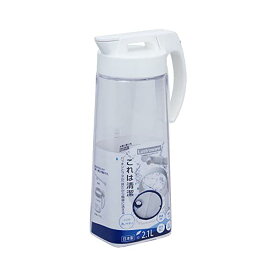 【3個セット】 岩崎工業 冷水筒 ポット タテヨコ イージケア ピッチャー 2.1L ホワイト K-1276W 日本製