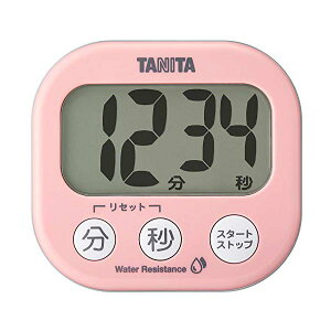 【3個セット】 タニタ キッチンタイマー 洗える でか見えタイマー ピンク TD426PK 8.4×7.8×2.2cm 衛生的 御祝 見やすい 計量 マグネット付 プレゼント 清潔 大画面 キッチン 品番 タイマー キッチ