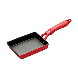 【3個セット】 京セラ 卵焼き フライパン 13×18cm セラフォート IH 対応 セラミック 加工 ふっ素 樹脂加工 レッド CFF-EA-BRD キッチン 玉子焼 日用品 中火以下 油使用 雑貨 ガス テーブル 玉子焼き