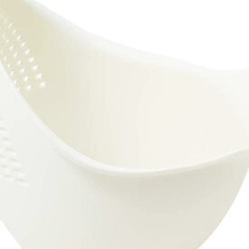 【2個セット】 マーナ marna トリの水切りボウル M ホワイト / 1100ml ザル と ボウル が一体になる 食材 野菜洗い/水切り K698W 小さめ 食洗機対応 キッチン 調理 湯切り サラダ 調理用品 洗う かわいい 水切り 日用品 高品質