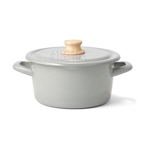 【3個セット】 富士ホーロー 両手鍋 キャセロール IH対応 コットンシリーズ ライトグレー 18cm CTN-18W.LG フライパン ハニーウェア 深型 コットン プレゼント 母の日 小型 キッチン パスタ鍋 ガ