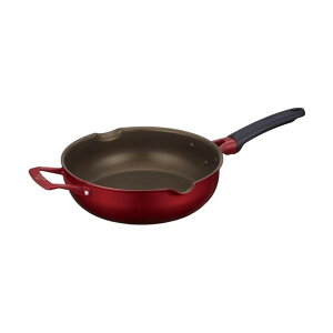 サーモス デュラブルシリーズ マルチパン 炒め鍋 26cm レッド IH対応 KFJ-026W R 人気商品