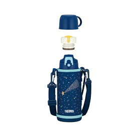 【3個セット】 サーモス 水筒 真空断熱2ウェイボトル 0.8L/0.83L ネイビーブルー 直飲み コップ付き 子供用 通園通学 FJJ-802WF NB