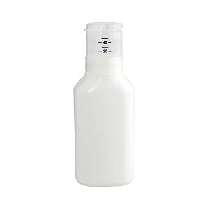 【3個セット】 レック 押して計量 詰め替え 洗剤ボトル 600ml ( 液体洗剤用 ) 無地 ホワイト デザインシール付き W00108