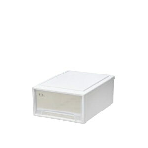 テンマ 天馬 収納ボックス フィッツケース 小物収納 幅31.6×奥行41×高さ17.2cm 収納ケース たわみにくい 小物入れ 衣装ケース 色 ホワイトクリア 41-31