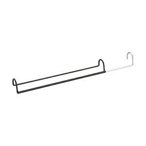 シンコウ ベルカ (Belca) 衣類収納 ダブル収納ハンガー 伸縮タイプ 幅45~70×奥行6.1×高さ6.7cm ブラック 段違い 収納力アップ ハンガー クローゼット 吊り下げ収納 CH-DS1