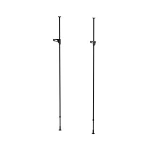 ヘイアン HEIAN SHINDO 室内物干し 竿受け 1段 マットブラック 取付高さ190~300cm 総耐荷重10kg TMH-81BK 平安伸銅工業