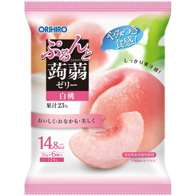 ぷるんと蒟蒻ゼリーパウチ 白桃