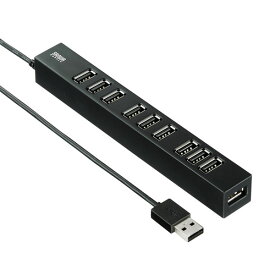 サンワサプライ USB-2H1001BKN USB2.0ハブ（10ポート） ペリフェラル USBハブ SANWA SUPPLY