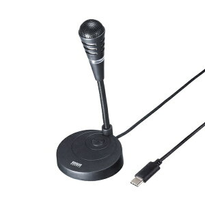 �T�����T�v���C MM-MCTC01BK USB Type-C �}�C�N �P��w���� �X�^���h�^ �~���[�g�{�^��/LED�t�� �t���L�V�u���A�[�� Windows/Mac/C