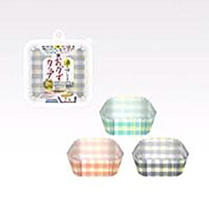 【50個セット】 サンナップ オカズカップ チェックシカク 15P 角小 スイトール ハーモニーチェック 四角 使用時 マルチカラー キッチン お弁当 油を吸い取る