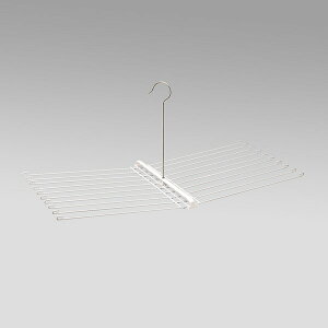 レック タオル干しハンガー 20枚用 (タオルハンガー 折りたたみ 物干し) W-271 洗濯物干し 洗濯ハンガー 折りたたみ式 タオルハンガー 洗濯用品 ランドリー用品 タオル掛け タオル干し ホワイ