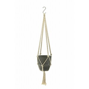 リッチェル ボタニー ハンギングポット 15型 ダークグレー(DG) 植木鉢 観葉植物 吊り鉢 土容量 ダークグレー ポット プランター 丸型 つるす ナチュラル ガーデニング 吊鉢 吊り下げ プラスチ