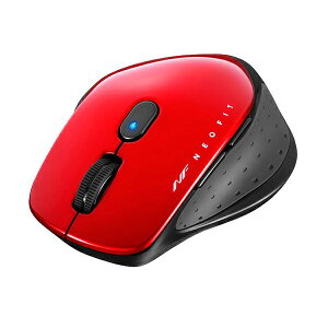 【2個セット】バッファロー BSMBW510MRD 無線 BlueLED 5ボタン ネオフィットマウス Mサイズ レッド 光学式 ワイヤレス マウス サプライ パソコン パソコン周辺機器 バッファロー 送料無料