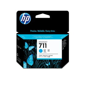 【正規代理店】 HP CZ134A 日本 711インクカートリッジ シアン29ml×3