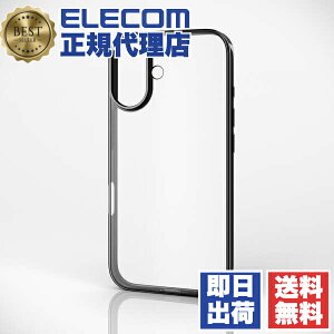 y5Zbgz GR PM-A24AUCTMBK iPhone 16 P[X \tg Jo[ Ռz ^ JYی݌v ^bNubN ELECOM 