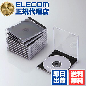 y10Zbgz GR CCD-JSCN10BK fBXNP[X Blu-ray DVD CD Ή Blu-rayP[X DVDP[X CDP[X 1[ 10Zbg ubN ELECOM zCg [ W^Cv vP[X fBAP[X f